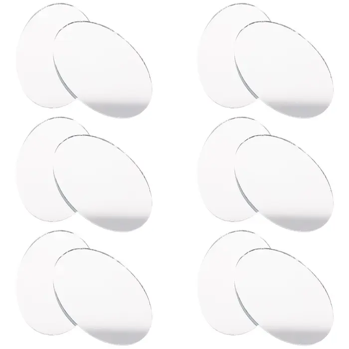 20 lentilles de miroir ovales pour miroir de maquillage DIY