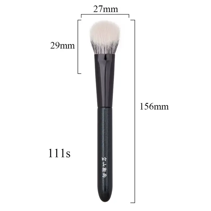 111 pinceaux de maquillage professionnels faits à la main doux Saikoho poils de chèvre inclinés poin