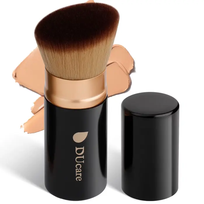 Pinceau de maquillage rétractable DUcare pour fond de teint liquide