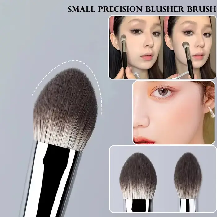 1/2 pièces coeur de pêche fard à joues brosse poudre Blush crème liquide