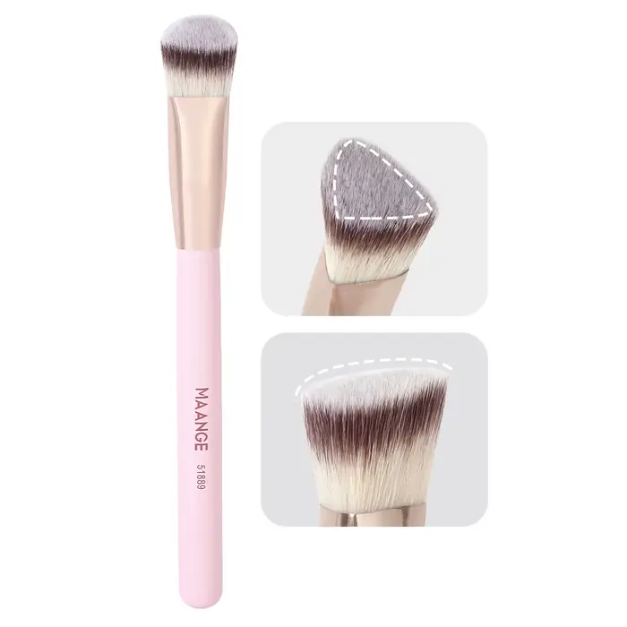 MAANGE-Pinceau de maquillage sous les yeux, brosse triangulaire pour fond de teint, mélange de crème