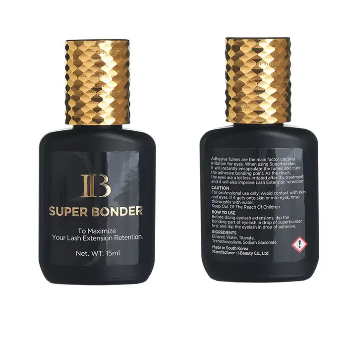 Ibeauty Super Bonder 15ml IB Fixing Agent pour Extensions de Cils, Primer, Colle pour Cils, Adhésif 