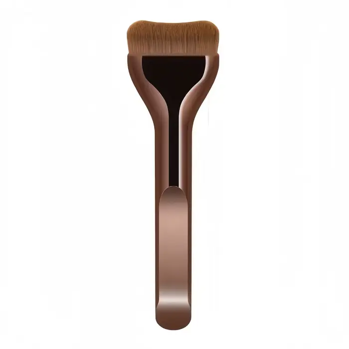 Pinceau de fond de teint ultra fin, poils synthétiques, application de précision pour crème liquide