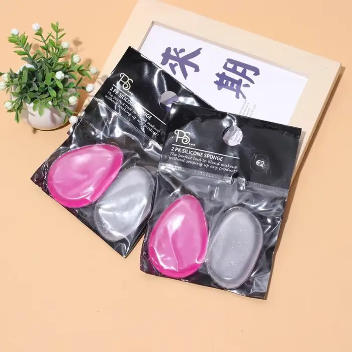 Mélangeur en Silicone, éponge bouffante de maquillage pour fond de teint liquide