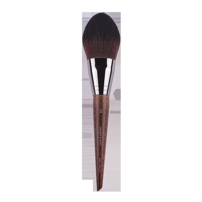 MUF série pinceau de maquillage MUF128 pinceau à poudre libre moelleux fibre douce cheveux marron ma