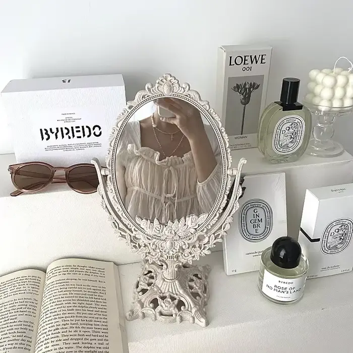 Miroir de maquillage de Style européen Vintage