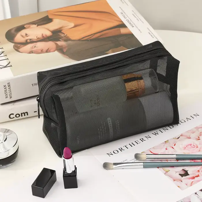 Trousse de toilette pliable lavable transparente