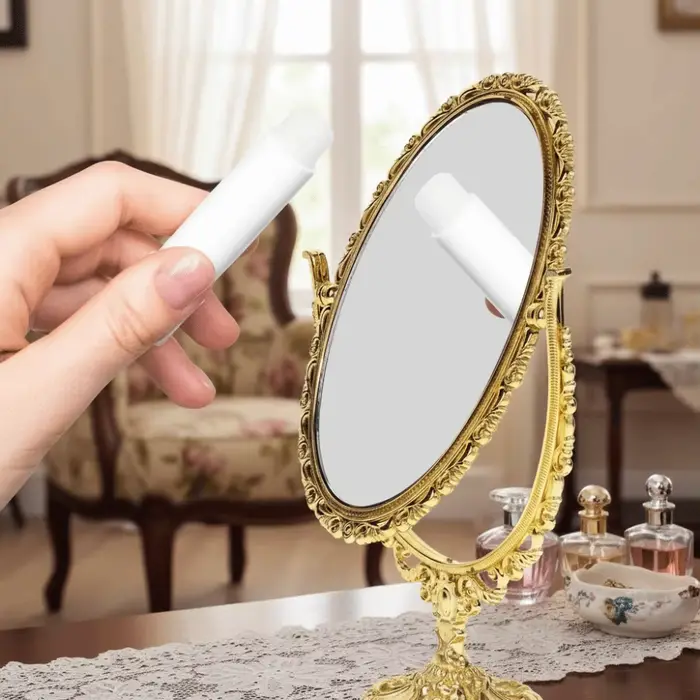 Miroir de maquillage de bureau vintage européen