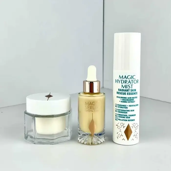 Kits d'outils de maquillage Magic Collection : Crème + Sérum + Brume pour une peau éclatante