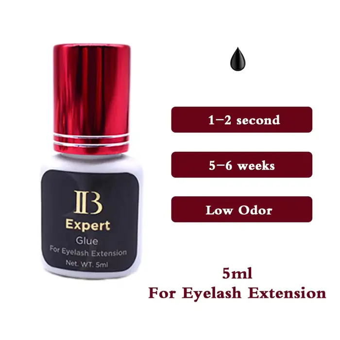 10/20 pièces corée IBeauty Expert colle à cils vin rouge bouchon Extension de cils adhésif 5ml sécha