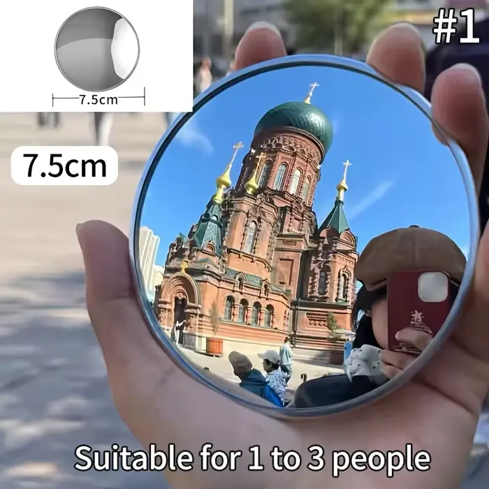 Miroir à selfie, miroir grand angle de voyage, miroir convexe, miroirs de maquillage, miroir de voya