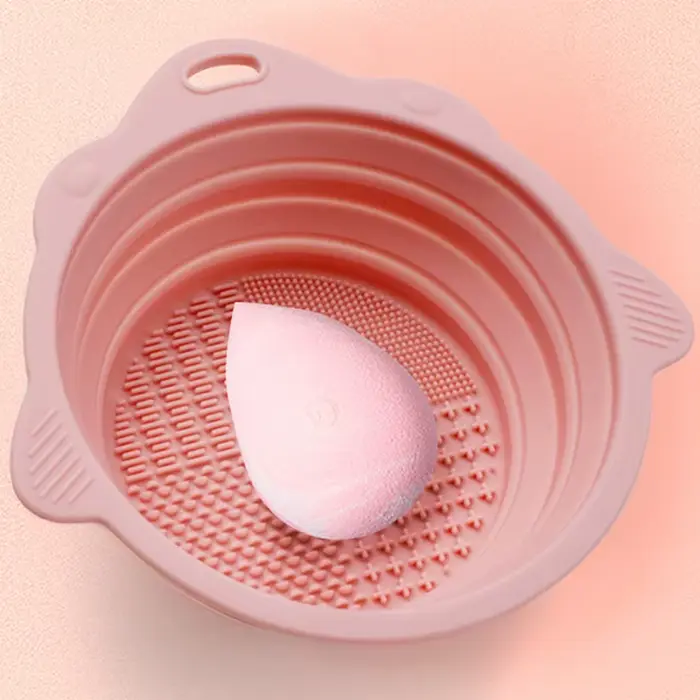 Kit de nettoyage pour pinceaux de maquillage : bol de nettoyage