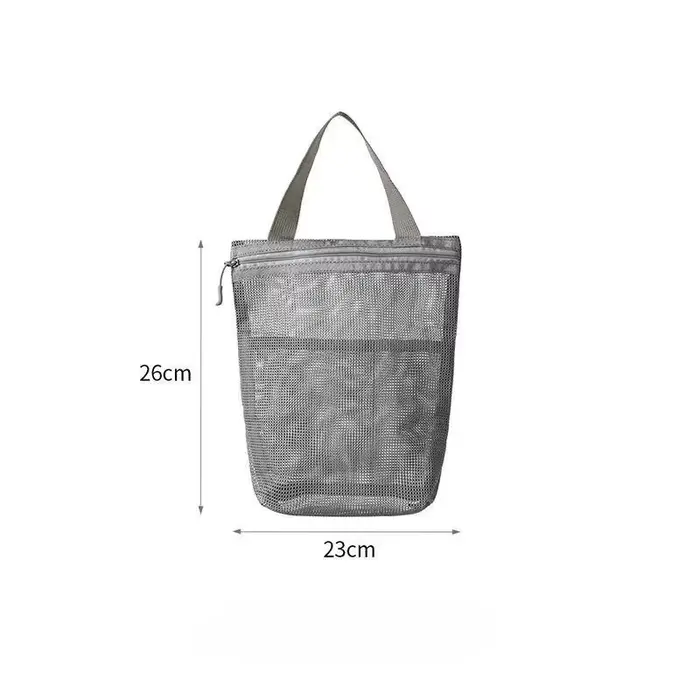 Trousse de toilette de voyage en maille à séchage rapide – Grande capacité, suspendue, organisateur 