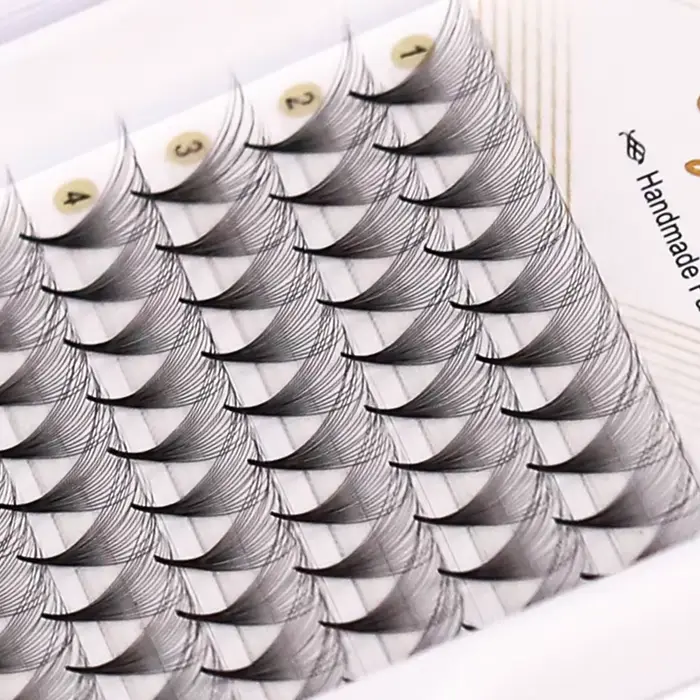AGUUD-Extensions de cils préfabriquées, 10 plateaux/lot, volume russe, super éventails, aiguille, ti