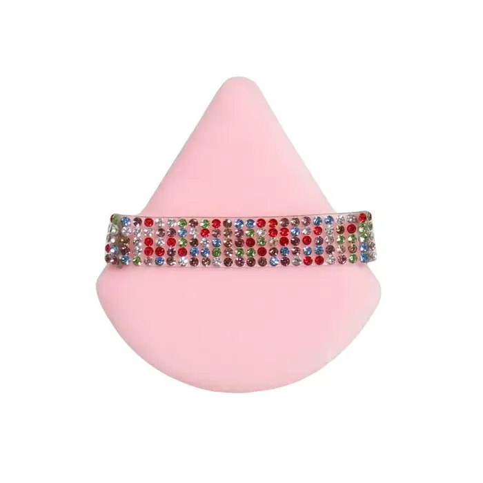 Diamant Triangle poudre bouffée visage maquillage outil éponge velours doux lisse beauté du visage m