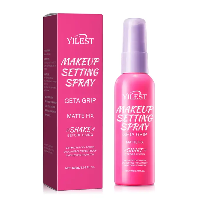 Spray fixateur de maquillage mat et waterproof longue tenue, contrôle le sébum, fini non collant, te