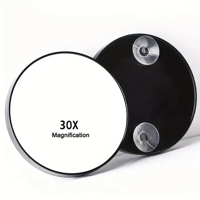Miroir grossissant 20x / 30x, petit miroir grossissant avec ventouse, pour la coupe des sourcils et 