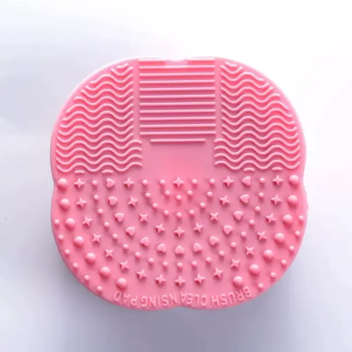 Nettoyeur de brosses coloré, planche à récurer, brosse de maquillage cosmétique, tapis de nettoyage 