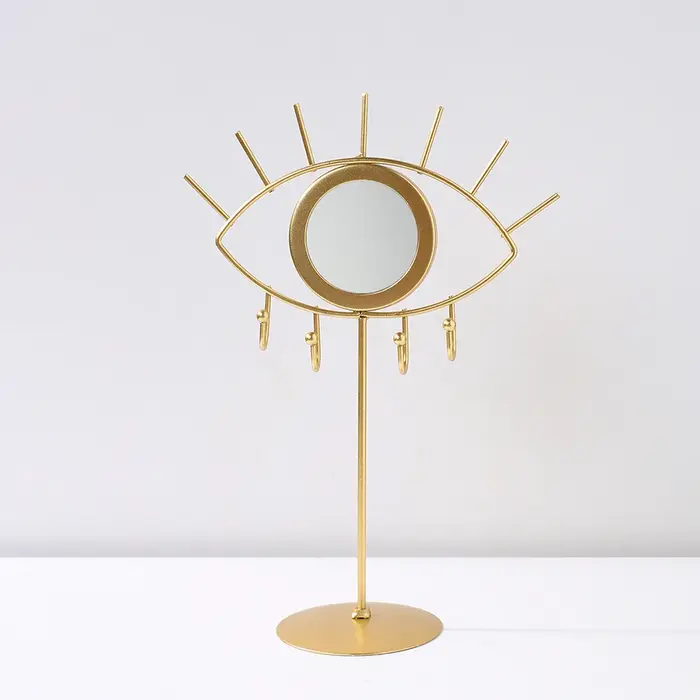 Miroir de Table à yeux dorés, miroirs de maquillage Boho, décoration de maison, salon, chambre à cou
