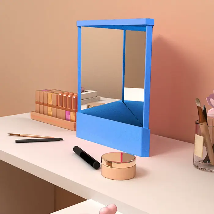 Miroir de maquillage, précision Non inversée, Image réelle, miroir de vanité, Non grossissant, miroi