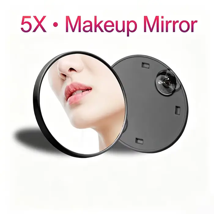 Miroir grossissant à ventouse 5/10/15X, miroir de maquillage portable pour l'élimination des points