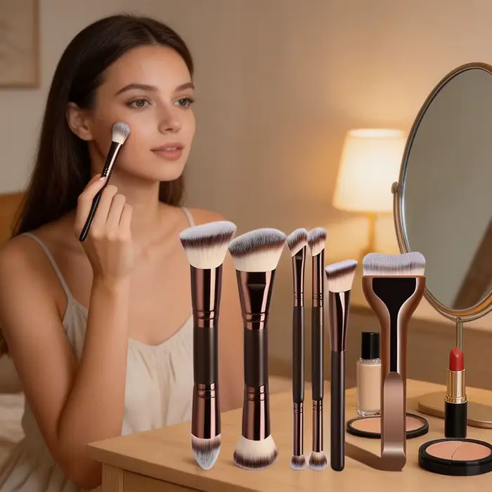 Ensemble professionnel de 6 pinceaux de maquillage