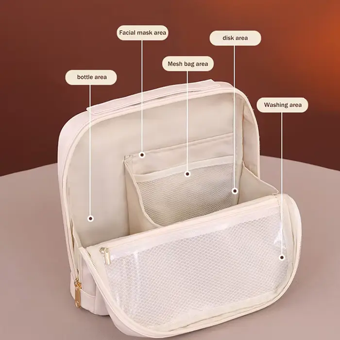 Trousse de maquillage verticale pour femmes