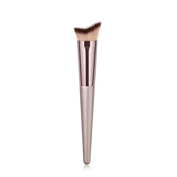Pinceaux de maquillage Champagne pour fond de teint, poudre, Blush, fard à paupières, correcteur, lè