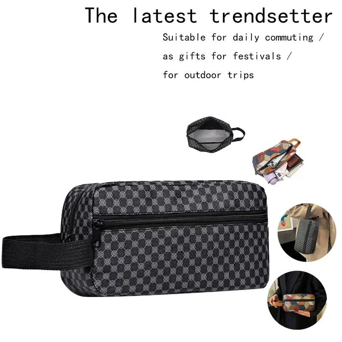 Trousse de toilette pratique multi-motifs pour voyage