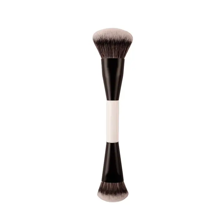 Pinceaux de maquillage pour fond de teint coudé à Double extrémité