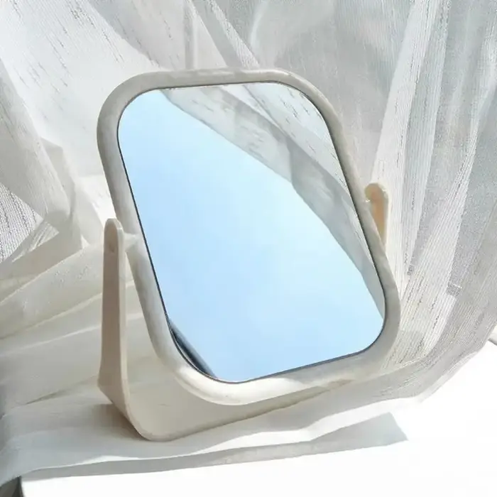 Miroir de maquillage pliable Portable avec support