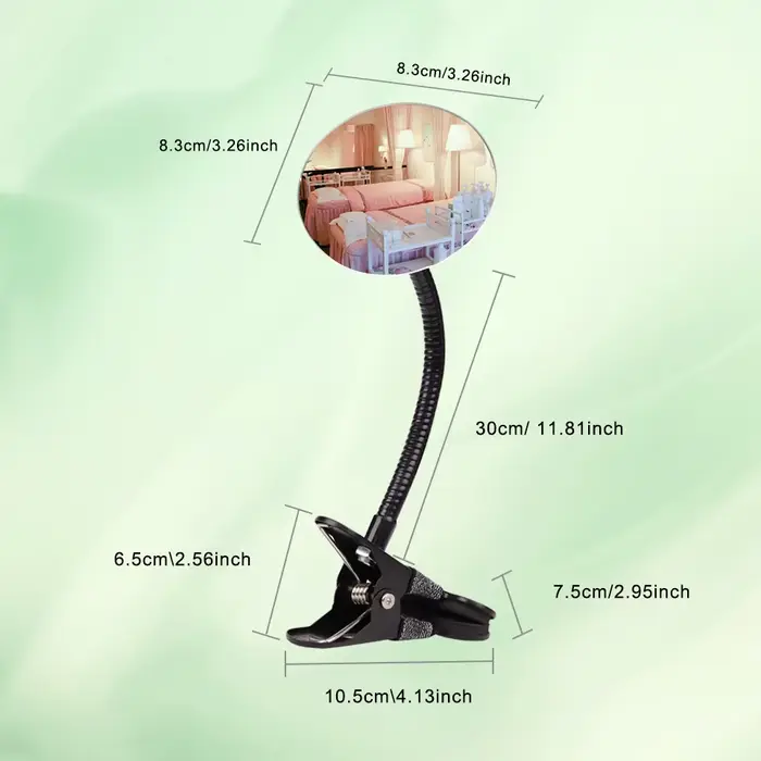 Miroir à clipser Flexible pour Salon de greffage d'extension de cils, miroir de maquillage à clipser
