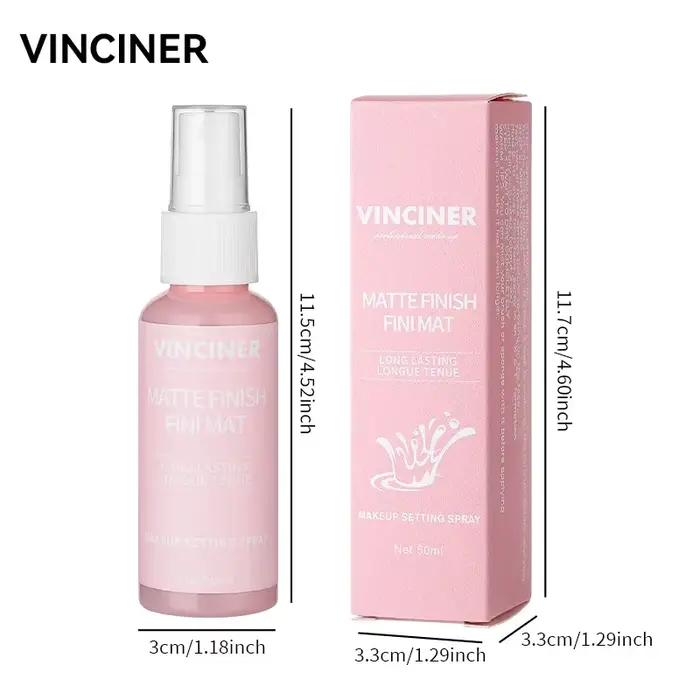 Spray fixateur hydratant, longue durée, rafraîchissant, sans dépose, primaire féminin, liquide mat P