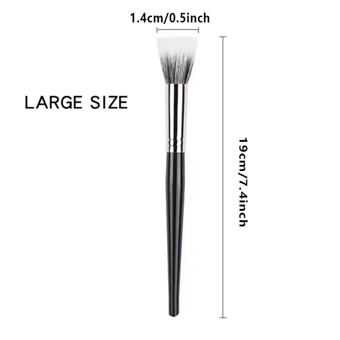 Pinceau pointillateur pinceau à Blush tête plate en laine Pure pinceau de maquillage Cangzhou manche
