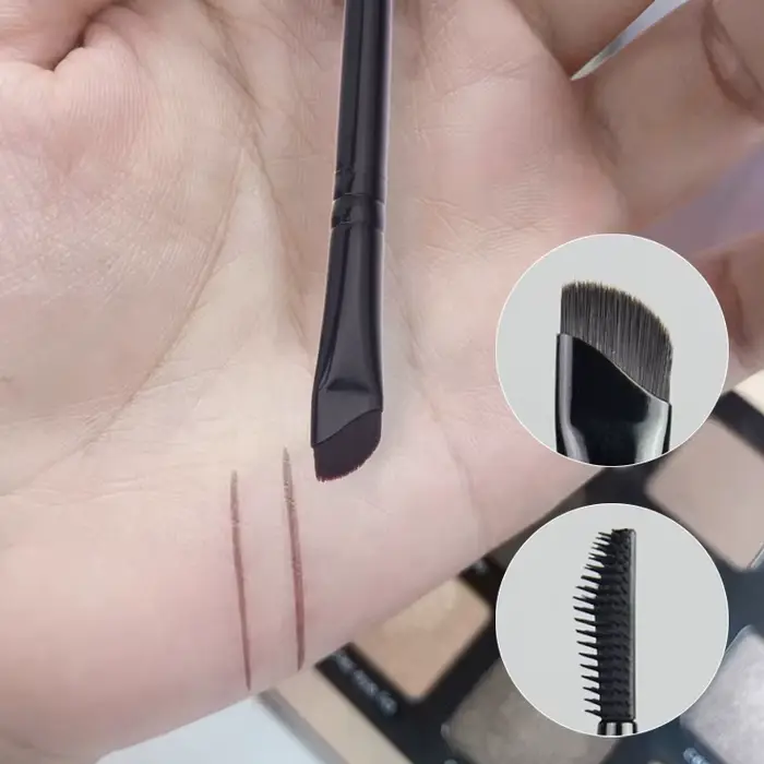 Brosse à sourcils en Silicone, lame Eyeliner, Angle fin, Oblique, sous les yeux, brosse de détail pr