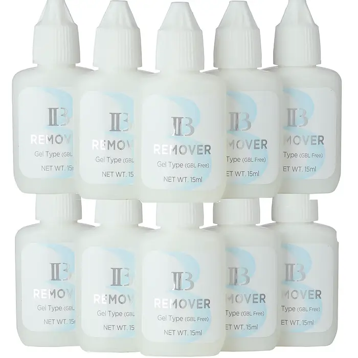 10 pièces I beauté dissolvant de colle GBL gratuit ib Extension de cils dissolvant de colle clair dé