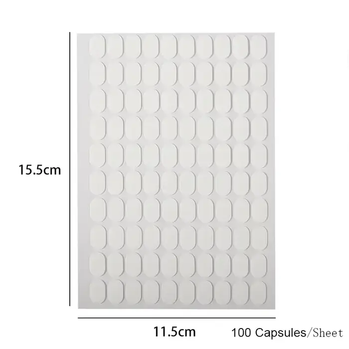 300 pièces de bandes adhésives double face pour supports d'ongles, transparentes, sans trace, pour m