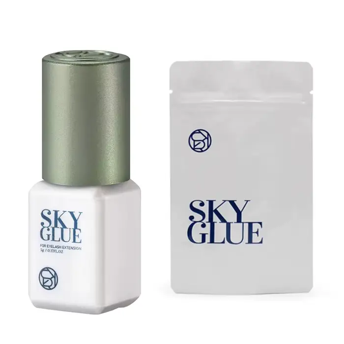 1 bouteille de colle SKY pour Extensions de cils 5ml Original Sky S + noir rouge bleu capuchon faux 