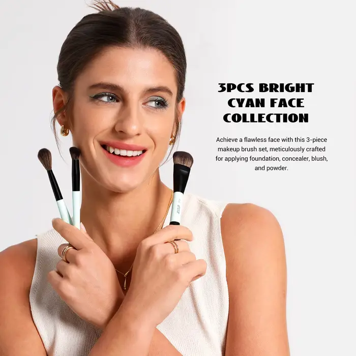 Jessup – ensemble de pinceaux de maquillage pour le visage, 2/3/5 pièces, pinceaux de maquillage à D
