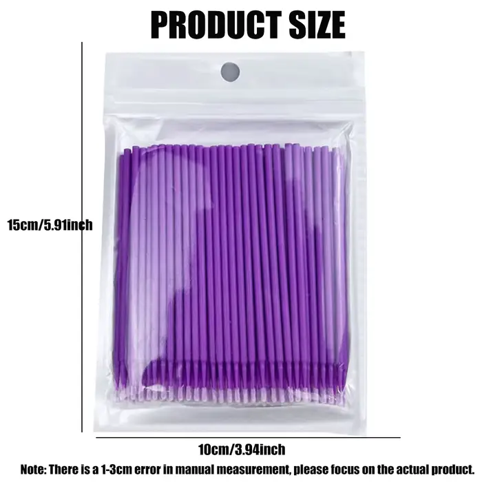 Brosse de nettoyage de cils, 500/1000 pièces, brosse en cristal très colorée, Micro brosse, maquilla