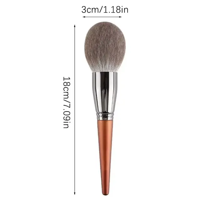 Pinceau à poudre libre grandes poils en Nylon doux pinceaux à poudre ronds fond de teint pinceau à B