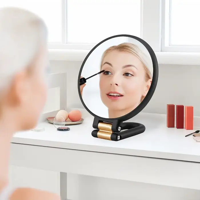 50x Miroirs de maquillage portables à double face