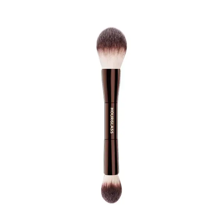 Pinceau de maquillage sablier-N ° 18, brosse à poudre pour voile, cheveux en fibres douces, poudre à