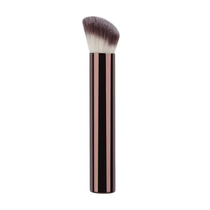 Pinceau de maquillage professionnel pour le visage, multifonctionnel, à double tête, en fibres douce