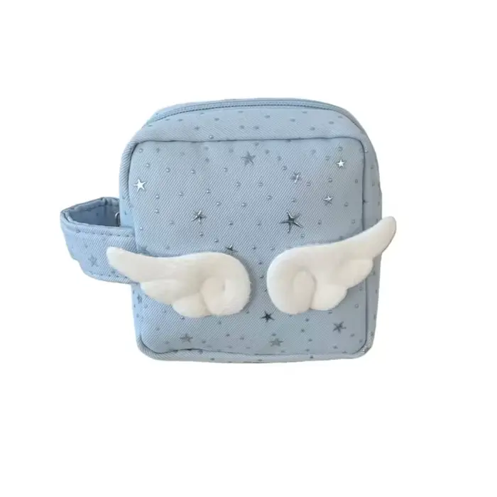 Mini trousse de maquillage pour femmes avec poignée, motif étoile, sac portable pour appareil photo