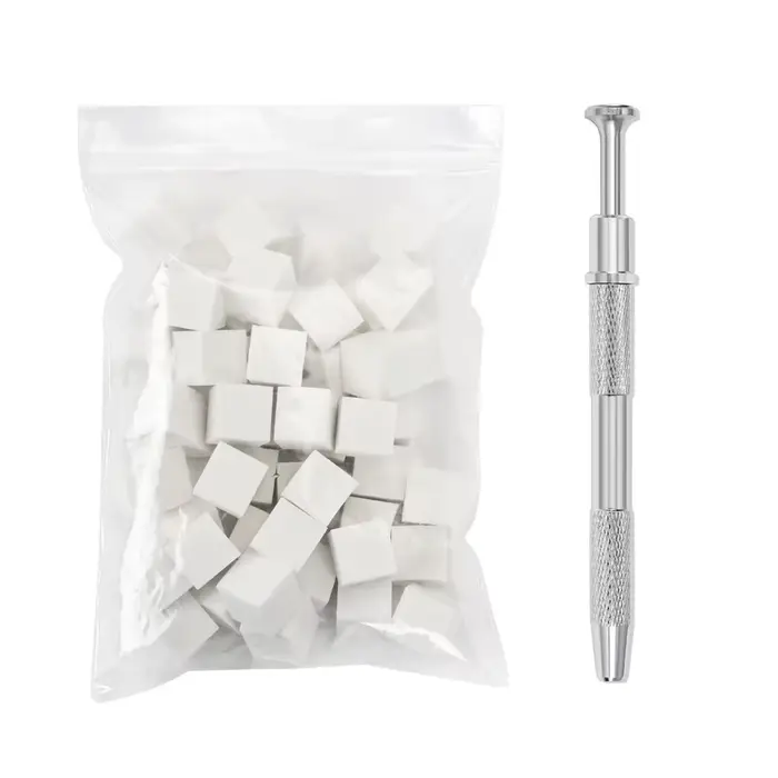 Éponge pour Nail Art, 50 pièces, dégradé et pince à ongles, brosse à ongles, outils d'art des ongles
