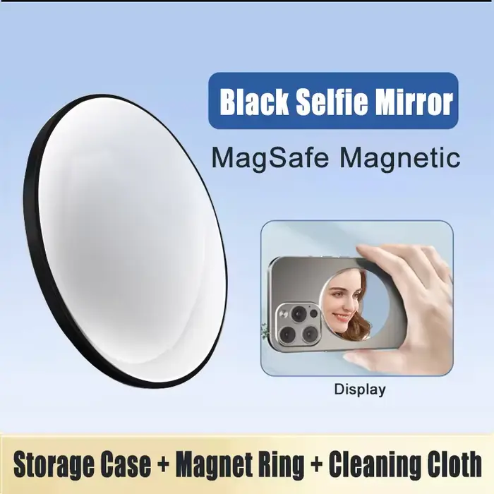 Miroir magnétique MagSafe pour selfie et vlog, miroir convexe HD pour iPhone Samsung, accessoires de