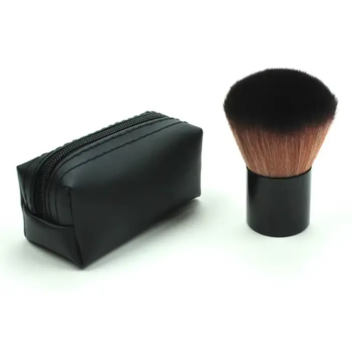 Kabuki brosse Blush bronzant poudre libre fond de teint cheveux synthétiques