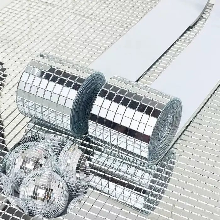 Mini miroirs carrés auto-adhésifs