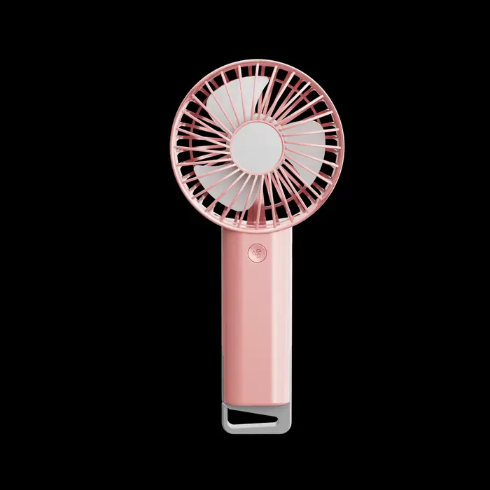 Ventilateur portable miroir de maquillage 3 vitesses, soufflerie turbo, rechargeable Type-C 1200 mAh